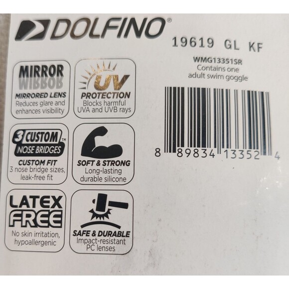 2 Pack Unisex-Adult Swim Goggles Mirrored and Perma Blue Anti-Fog UV Protection - Picture 6 of 13